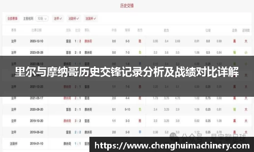 里尔与摩纳哥历史交锋记录分析及战绩对比详解